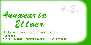 annamaria ellmer business card